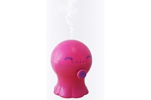 Gisa Wellness - POLLY, Diffusore di Aromi ed Oli Essenziali ad Ultrasuoni [300ml], per Aromaterapia, Luce Notturna per Bambini, Timer, Durata 6h, Autospegnimento, 3 Colori Disponibili, Rosa