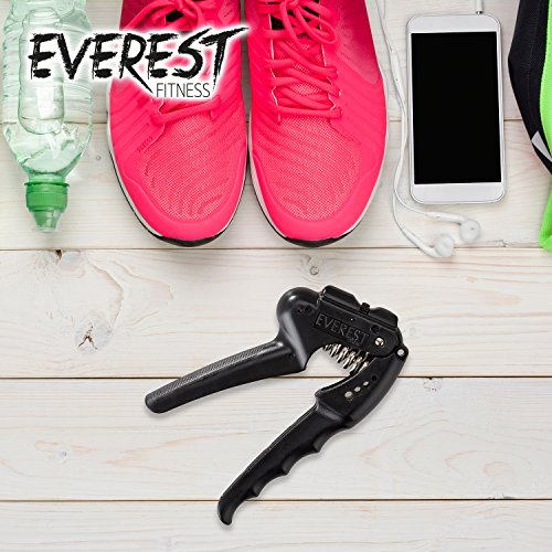 EVEREST FITNESS Profi Handgreif-Trainer für Hand- und Unterarm-Muskulatur, mit einstellbarem Widerstandsbereich | 2 Jahre Zufriedenheitsgarantie | Fingerhantel, Fingertrainer, Federgriffhantel, Handmuskeltrainer - 4