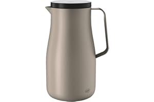 alfi STUDIO TT 1,0l, beige, Isolierkanne aus doppelwandigem Edelstahl mattiert, hält 12 Stunden warm, 24 Stunden kalt, Drehverschluss, Öffnung groß, Thermoskanne, spülmaschinenfest, BPA-frei