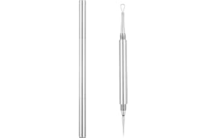 MYGLOAR Éliminateur d'acné, Éliminateur de points noirs, Outil de compression d'acné, Presseur d'acné, Éliminateur d'acné, Éliminateur de points noirs, Nettoyeur de pores, Outil d'acné (argent)