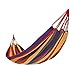 Produktbild PU Lifestyle Brasilien Style 2 Person Backyard Camping Leinwand Langlebig Hängematte, multicolor