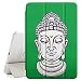 Produktbild Graphic4You Buddha-Kopf (Grün) Smart cover Hülle Dünn Tri-Fold Schlank Superleicht Ständer Cover Schutzhülle Tasche für Apple iPad 2017 (9.7")