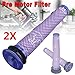 Produktbild 2 Stück Filterpatronen Filter für Dyson DC58 DC59 DC61 DC62 DC74 V6 V7 V8, Staubsauger Waschbar & Wiederverwendbar Vorfilter Ersatzteil für Dyson