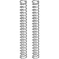 sourcing map 2Pcs Compression Springs, 0.3mm Wire Diameter x 2mm OD x 15mm Length 304 Stainless Steel Extension Spring Ballpoint Pen Pressure Springs for Shop Home Repairs, Silver