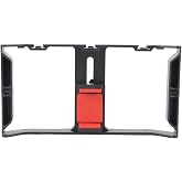 ayex AX-PC3 Telefon Cage Rig | &Ccedil;oklu Hot Shoe ve 1/4&rdquo; Vida Bağlantılı | Vlog, Video ve Canlı Yayın Telefon Kafesi