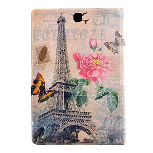 Samsung Galaxy TAB A 9.7 T550 Hülle, COLJOY Samsung Galaxy Tab A 9.7 SM-T550 T555 Kunstledertasche PU Schutzhülle Tasche Leder Brieftasche Hülle Case Cover mit praktischer Ständerfunktion und Auto Sleep / Wake Up Funktion, TM13 - 2