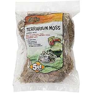 Zilla 11414 Beaked Terrarium Moss, 5-Quart Bag