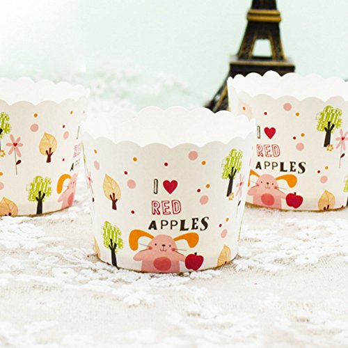CAN_Deal 100 Stück Muffin Backformen aus stabilem Papier, groß Ø 5 cm, Muffinförmchen / Cupcake Backformen - 7