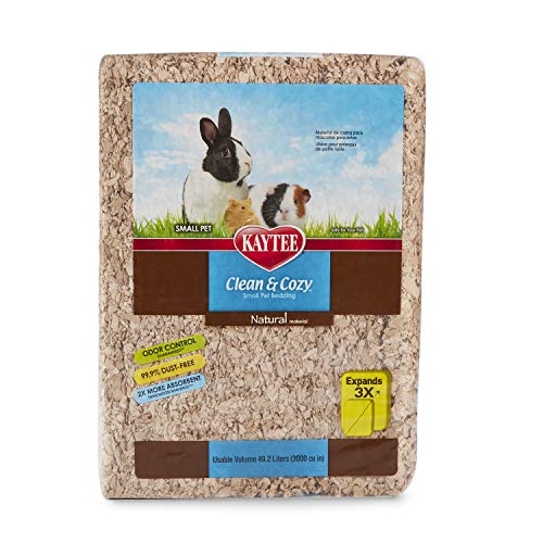 Kaytee Superpet | Lettiera Clean & Cozy per Piccoli Animali/roditori/criceti | Naturale | 99,9% priva di Polvere | Controllo degli odori | 49,2 Litri