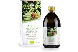 Teo Natura Sinergia 1 – Integratore da Bere - Ricetta Classica di Padre Zago con Aloe Arborescens, Miele e Alcool Biologico - 500 ml (Confezione da 1)