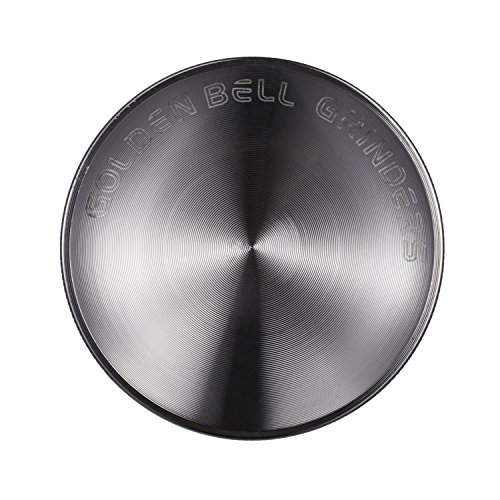 LIHAO Konkav Grinder 2.36″ Groß 6cm Crusher für Spice,Kräuter,Gewürze,Kaffee,Herb 4-teiliges Set mit Schaber (Nickel-Schwarz) - 3