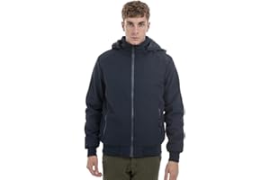 TONY BACKER Giacca Jacket Giubotto Cappotto Uomo Invernale pesante Softshell Impermeabile Antivento con Cappuccioto Staccabile Trekking Casual