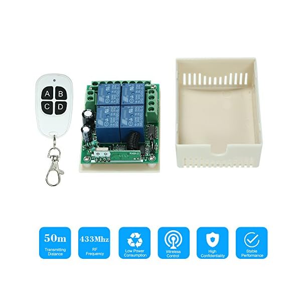 OWSOO Control Remoto Universal Inalámbrico Módulo de Receptor RF 433Mhz