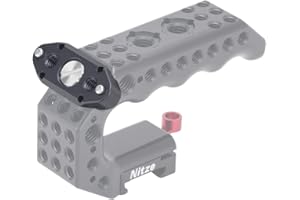 Nitze NATO Rail 3/8" Vis avec Goupille de Positionnement, NATO Rail Compatible avec Pince NATO pour Caméra Cage, Poignée Supérieure NATO, Poignée Latérale NATO, Support de Moniteur - N49D-3/8