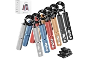 ‎HOZZEN Hozzen Handtrainer Fingertrainer, Griffkraft Trainer Trainingsset - 6er-Pack (50-200LB) Handgelenk Trainer, Hochbelastbares Handgriff für Muskelaufbau und Hand-Rehabilitationsübungen