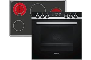 Siemens PQ523KB00 SET: HE578BBS0 EA845GN17 Herd-Kochfeld-Kombination (Einbau) / 59.4 cm / Aufheizkontrolle, Glaskeramik-Kochf