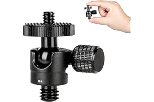 koolehaoda Super Petit Support de trépied pour tête de Boule de caméra à rotule et connecteur 1/4 à 3/8 (Connecteur 1/4 à 3/8)