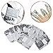 niceEshop(TM) 100pcs Professional Nail Art Aluminium Foils Wraps to Soak Off Acrylic Nails Polish And for UV or LED Gels Removal