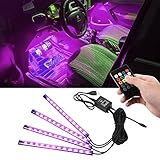 Guaiboshi Luz Interior Coche 4 Piezas 48 lámparas USB Auto Interior Atmósfera Il