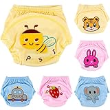 Ateid 6er-Pack Baby Jungen Mädchen Trainerhose Windelhöschen Unterhose zum Trockenwerden