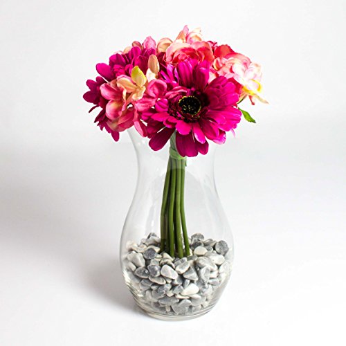 Runde XXL Tischvase POLLY DELUXE aus Glas, klar, 25 cm, Ø 13,5 cm – Blumenvase / Glasvase – INNA Glas - 3