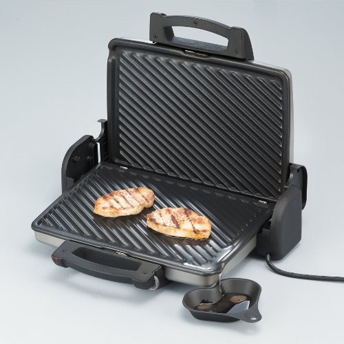 Severin KG 2389 Kontaktgrill, schwarz-silber - 7