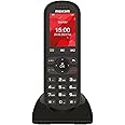 Maxcom MM39D 4G VoLTE Big Button Cordless Mobile Desk Phone for Home and Office use with SIM Card No Land Line Required Desktop Charger UK Plug - Black