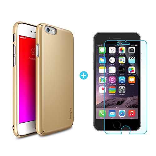 iPhone 6S Case, Ringke SLIM **Essential Ultra Thin**[1 FREE HD Screen
Protector][ROSE GOLD] Perfect Fit & Scratch-Resistant Dual Coating
Lightweight Hard Case for Apple iPhone 6S 4.7" (2015)