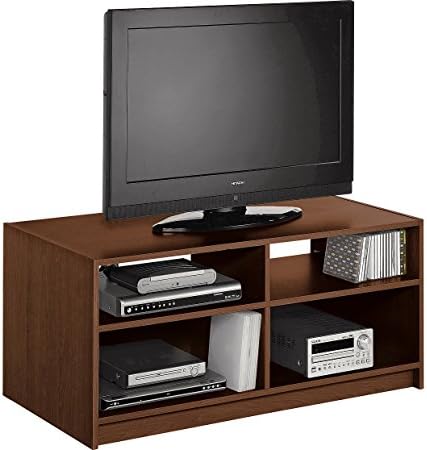 High Quality Maine Walnut Effect 2 Shelves Modular TV Unit