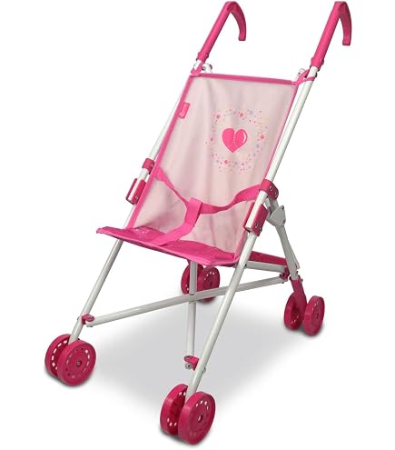 Poussette Jouet Réaliste Pour Poupée - Avec Harnais En T - Jeu D’imitation Pour Enfants - Cadeau Anniversaire Fille Ou Garçon