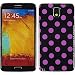 Produktbild PhoneNatic Case für Samsung Galaxy Note 3 Hülle Silikon Design:07 Polkadot Cover Galaxy Note 3 Tasche + 2 Schutzfolien