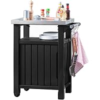 Keter Grill Beistelltisch, 1-türig, graphit, 54x70x90 cm, 6130