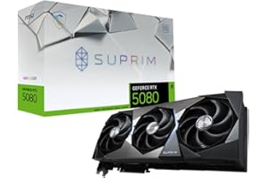 MSI NVIDIA GeForce RTX 5080 16G SUPRIM SOC GDDR7 256bit Gaming Graphics card, Boost Clock up to 2760 MHz, PCIe Gen 5, DLSS 4, DP 2.1 x 3, HDMI 2.1 x 1, ATX