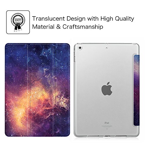 Fintie iPad 9.7 Zoll 2017 Hülle – Ultra Slim Superleicht Schutzhülle mit Lichtdurchlässig Rückseite Abdeckung Smart Cover Case Tasche mit Auto Schlaf / Wach und Standfunktion für Apple iPad 2017 Neue Modell, Die Galaxie - 2