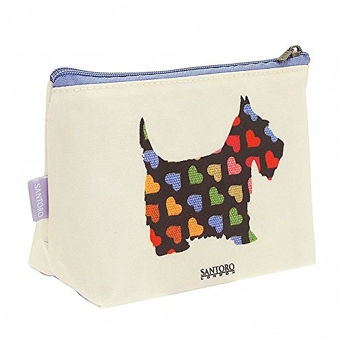 Preisvergleich Produktbild Santoro Eclectic Stifte- und Kosmetiktasche, Design Scottie Hunde