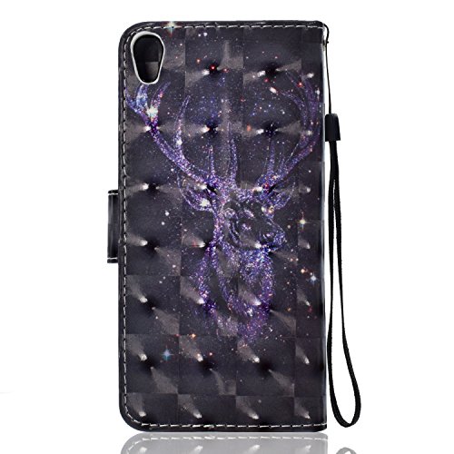 Funda Sony Xperia XA1  2017   WindTeco 3D Bling Patr  n Carcasa Cartera Flip de Piel PU Libro Billetera con Funci  n de Soporte y Ranuras de Tarjeta para SONY Xperia XA1  2017 