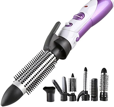 7 In 1 Hair Straightener Ceramics Negative Ions Multifunction Hair Dryer, Fast Heating Wet And Dry Electric Hair Comb