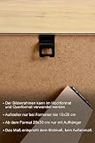 Echtholz Vintage Bilderrahmen „Toskana“ im rustikalen Shabby-Chic Look (weiss / braun), traditioneller Holz-Rahmen im Landhaus-Stil – natürlich schön! (24×30 cm) - 6