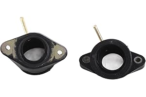 KEENSO 2 Pcs Motorcycle Carb Intake Manifold Boot Carburetor Interface Adapter for Yamaha XV400 XV500 XV535 carburetor accessories