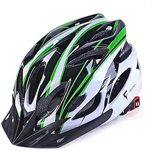 FABSPORTS Light Weight Bicycle/Bike Helmet with Flexible Padding for Kids and Adults, Adjustable Size, for Road & Mountain Cycling/Skating