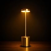 Coverzone Şarjlı LED Masa Lambası &ndash; 3 Işık Sıcaklığı ve Parlaklık Ayarı, Dokunmatik Kontrol, Y&uuml;ksekliği 34.5 cm, Alt Tabanı 8