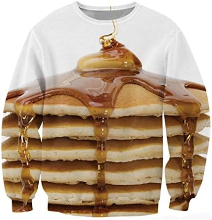 Sweatshirt Women Men Sexy Sweats Delicious Helping Of Syrup Butter Jumper 3D Hoodies Clothing
