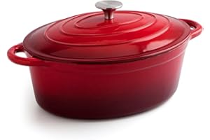 Bidasoa Fierro Cocotte Hierro Fundido Esmaltado 30x23, 4,3l Hierro Apto Vitrocerámica Apto Inducción Extra Resistente