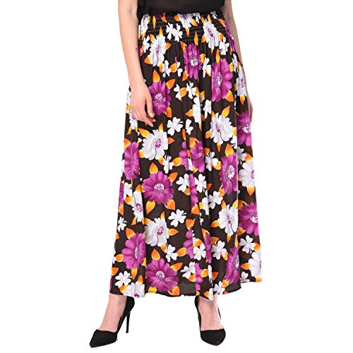 Nakoda Womens Rayon Floral Print Skirt (Multicolour, Free Size) RS.119 (76.00% Off) - Amazon