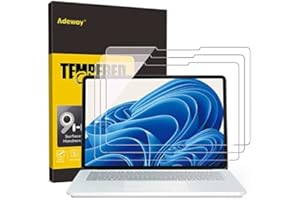 Adeway [Lot de 3 verre trempé protection Surface Laptop Studio 2/1,ultra sensible/HD transparent/Installation facile, 14,4'' (Modèle 2029/1964)