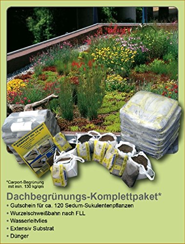 Preisvergleich Produktbild 10 m² Dachbegrünungspaket komplett extensive.