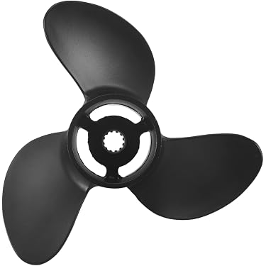 Akozon 7 1/4" 5-A 3-Blade Aluminum Outboard Motor Propeller