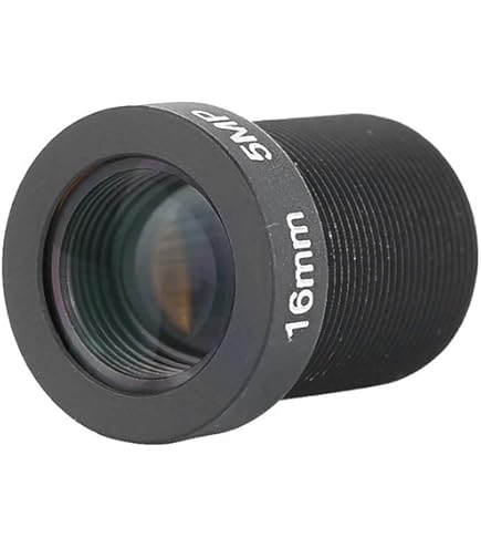 Obiettivo Fotocamera 3.6mm F/2.0 5MP - Grandangolare 90°, Montaggio M12, Per Telecamere Di Sorveglianza