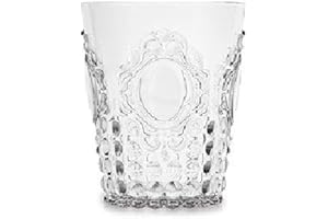 BACI MILANO - SET 6 BICCHIERI ACQUA "BAROQUE & ROCK" POLICARBONATO