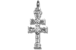 Sebaoth Cruz de Caravaca Plata Ley - Dije Relieve - Fabricadas y enviadas desde Caravaca- Tamaño a elegir